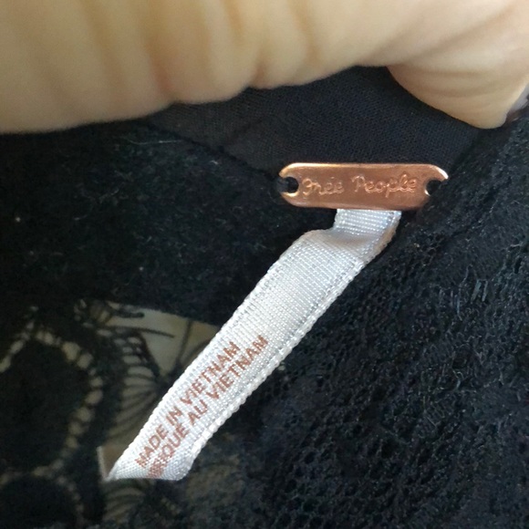 Sexy black lace free people dress size 0 - Picture 5 of 6